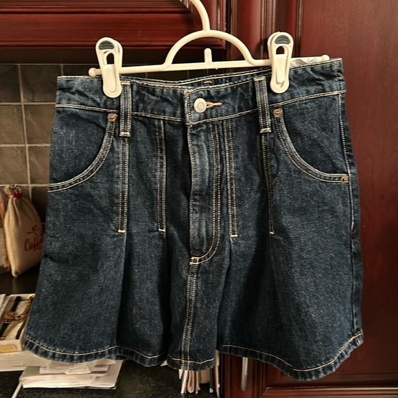 ZARA  Pleated Mini Denim Skirt size extra small - Picture 6 of 11